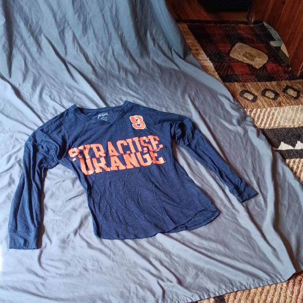 Syracuse Orange Long Sleeve Shirt - Navy and Orange